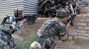 Encounter underway in shopian in jammu kashmir,Four terrorists surrounded by security forces