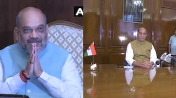 Amit Shah and Rajnath Singh took charge of their ministeries