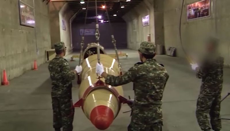 launching Qiam missile from secret underground city facility iran army