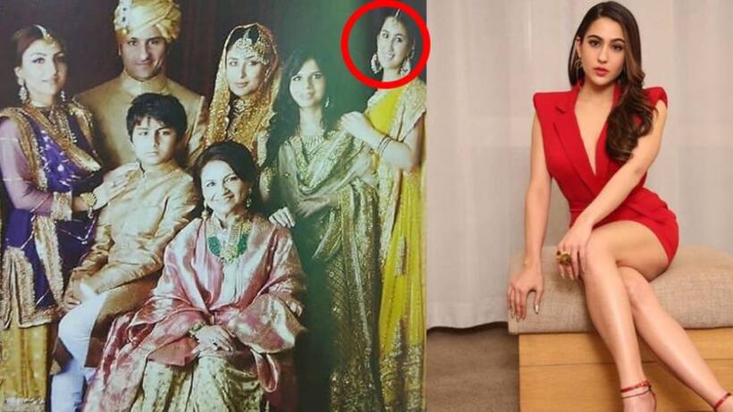 पापा सैफ की शादी में ऐसे पहुंची सारा अली खान
