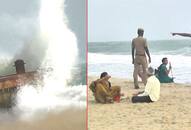 Tamil Nadu: Rough sea causes giant waves in Dhanuskodi coastal areas