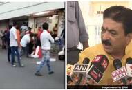 Gujarat BJP lawmaker Balram Thawani thrashes woman full public now wants apologise