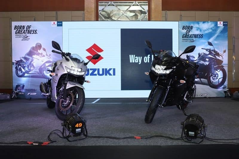 Suzuki india lunch gixxer sf 250 and gixxer sf 150cc bike at bengaluru