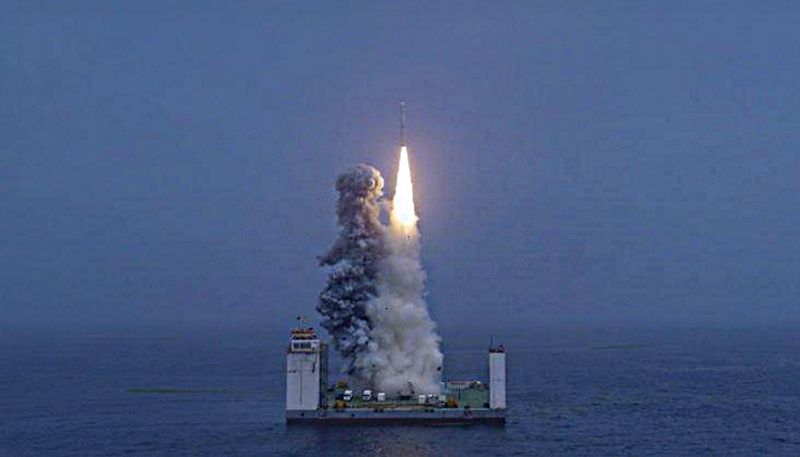 China launches rocket from Yellow Sea platform for first time