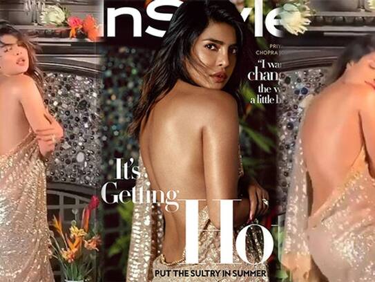 PRIYANKA CHOPRA TROLLED FOR HER BACKLESS PHOTOSHOT IN SAREE