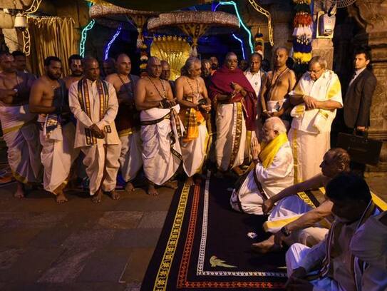 pm modi pay tribute two gods in tirupati on june 9th