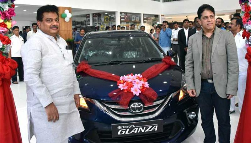 toyota new glanza car released In Bengaluru