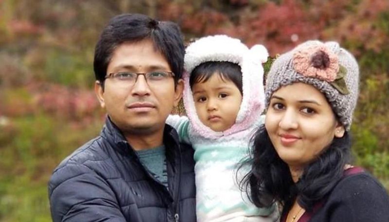 bidar based Techie And His Daughter Dies In An Accident At US