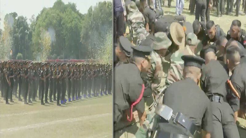 Army Training Officers Celebrating their passing out video..