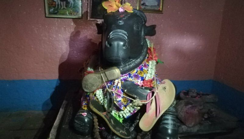 Man Arrested For Put Slipper On Nandi Idol in Vijayapura