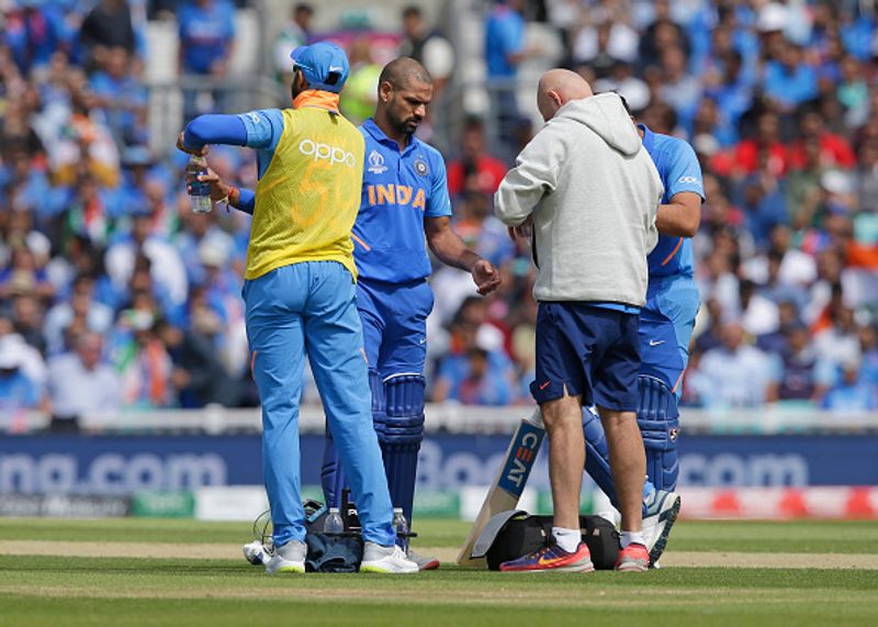 shikhar dhawan ruled out from world cup