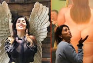 Shriya Saran gets trolled for posing in front of nude portrait (In Pics)