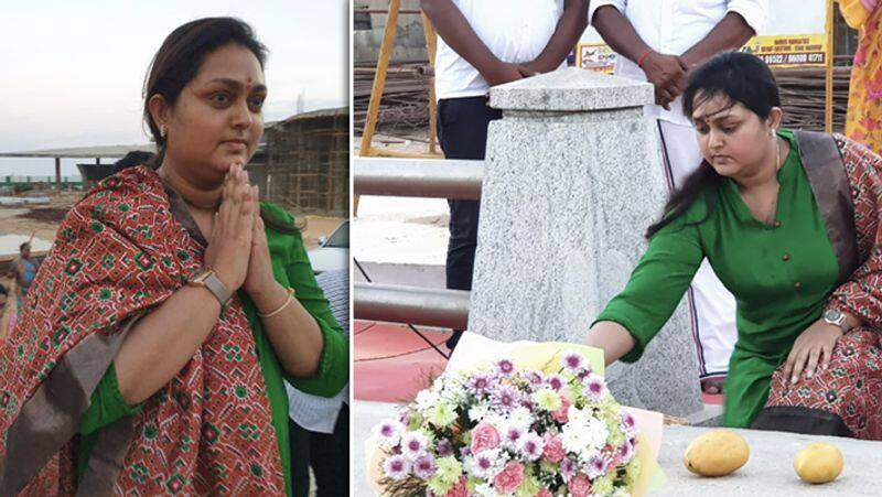 Actress Vindhiya in Jaya Memorial Video..