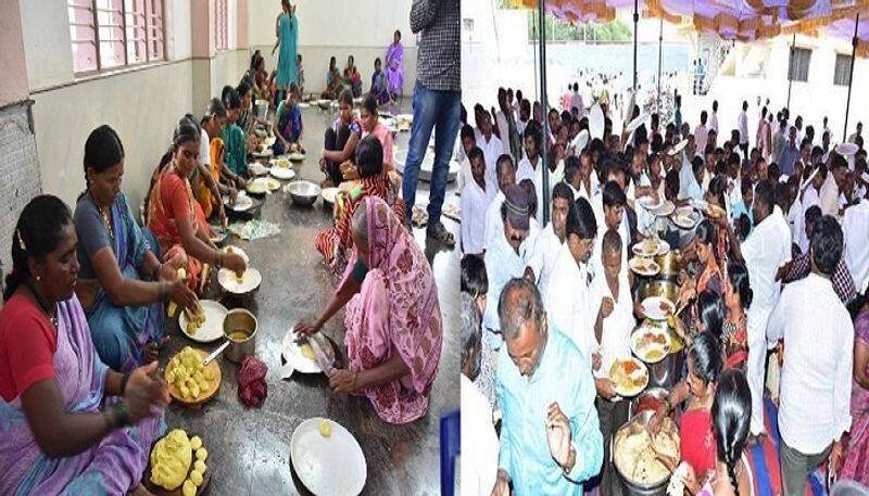 BJP Leader ks eshwarappa organises special lunch for BJP workers