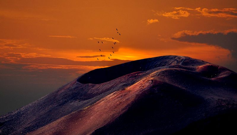 Man survives from 800 foot cliff fall volcanic crater in Oregon