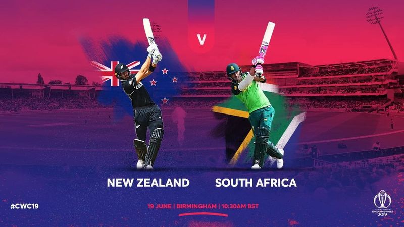 World cup 2019 new zealand won the toss and elected to field first against soth africa