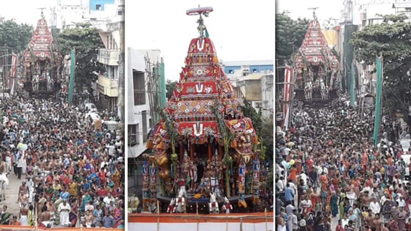 Triplicane Parthasarathy Temple Car Video..