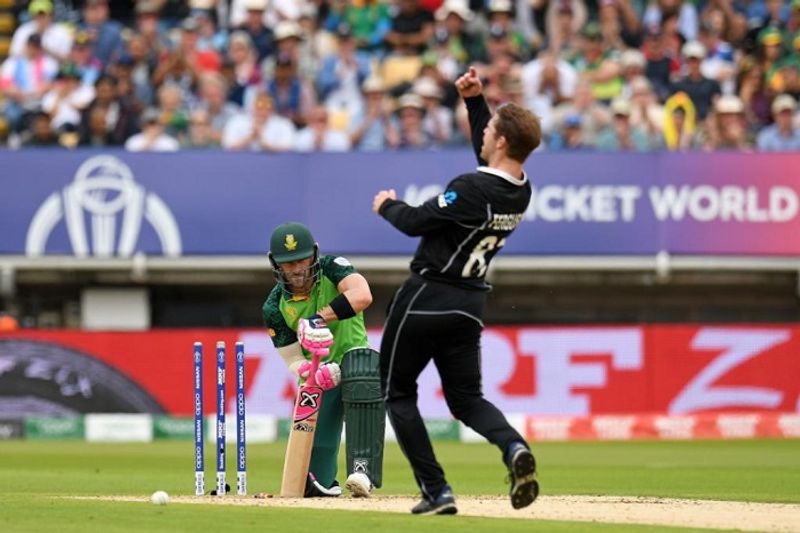 World cup 2019 South africa set 242 runs target to new zealand