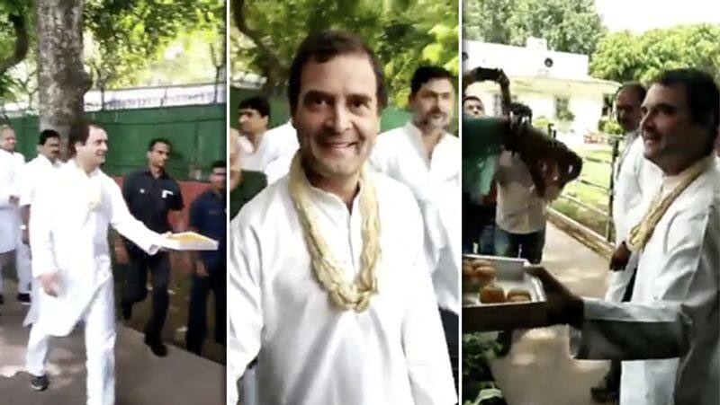 Rahul Gandhi Celebrating his birthday Video..