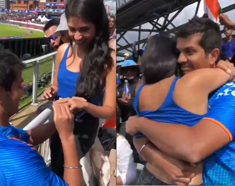 Indian fan to propose girlfriend during India vs pakistan world cup match