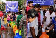 Rajini Makkal Mandram jumps people rescue Chennai distributes free water