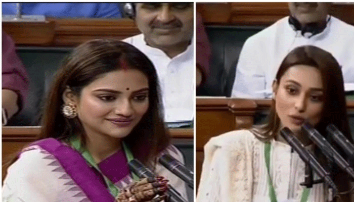 MP Nusrat Jahan And Mimi Chakraborty take Oath