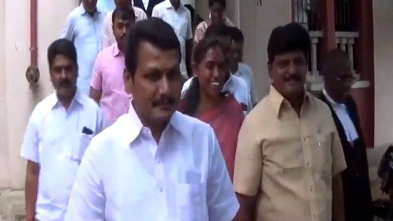 Senthil Balaji's attack on the ruling party's inspiration Excitement on the court premises