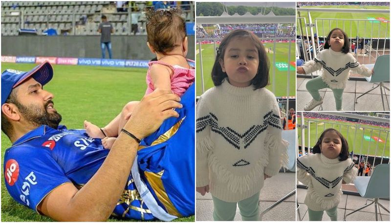 rohit and ms dhoni daughters making fans in indian team