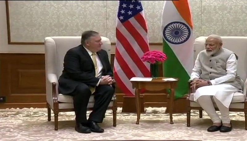 US Secretary of State Mike Pompeo Meets PM Modi