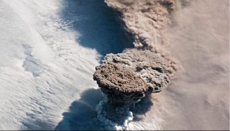 Astronauts Capture Erupting Volcano From International Space Station