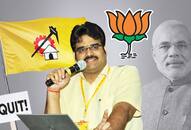 TDP national spokesperson Lanka Dinakar quits party; joins BJP