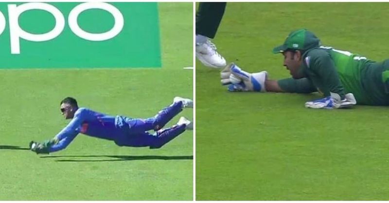 ICC World Cup 2019 MS Dhoni or Sarfaraz Ahmed?  whose catch was better asks ICC