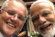 PM Modi bromances Australian counterpart Scott Morrison, clicks selfie