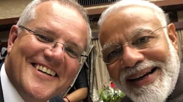 PM Modi bromances Australian counterpart Scott Morrison, clicks selfie