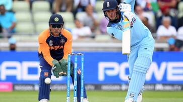 World Cup 2019 MS Dhoni errs again DRS Jason Roy gets reprieve Aleem Dar