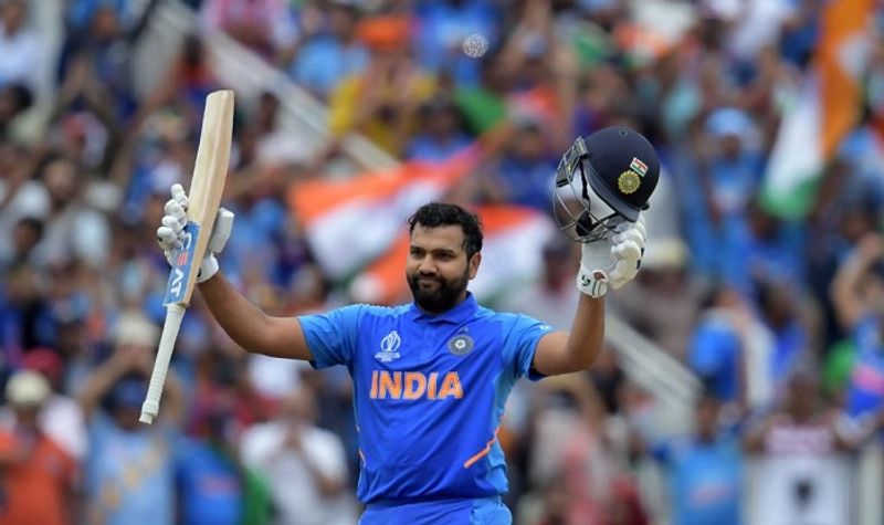 Rohit sharma hit 4th world cup century and equals kumar sangakkara record