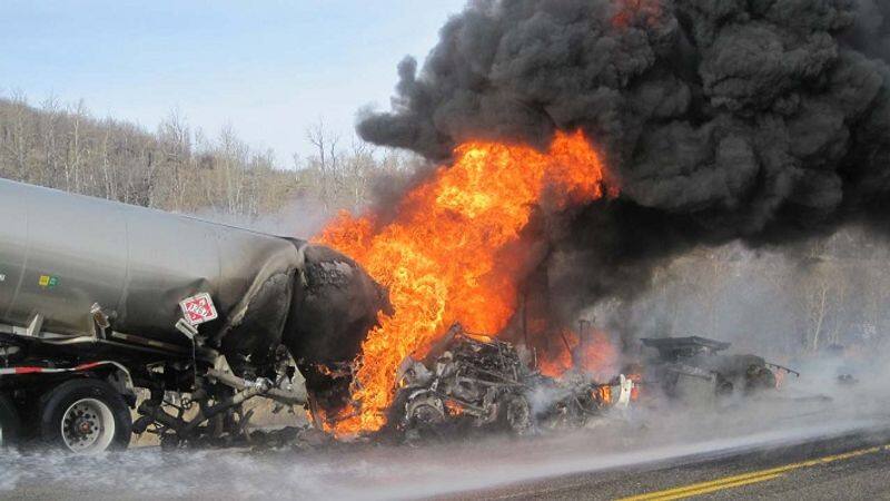 Nigeria petrol tanker lorry fire  accident