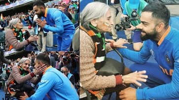 World Cup 2019 Charulata Patel 87 year old India fan Kohli Rohit meet