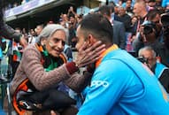 Captain Virat Kohli meets elderly women's cricket fan