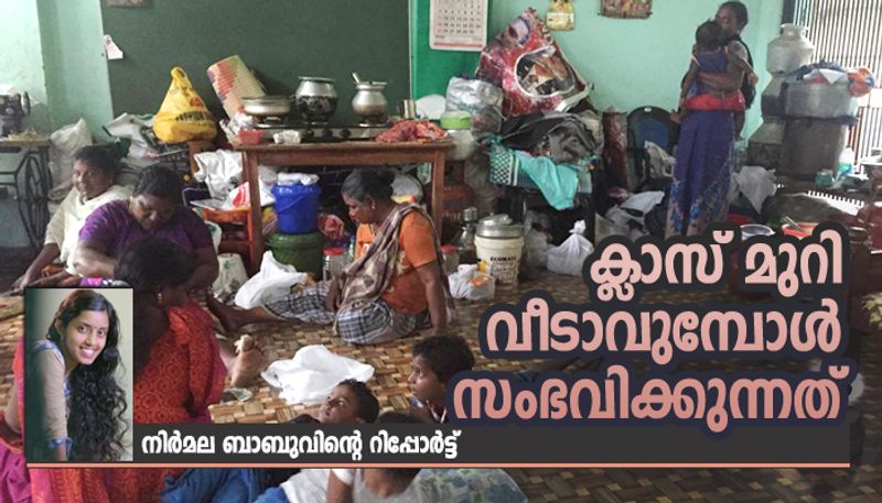 ground report from Valiyathura rehabilitation camp by Nirmala Babu