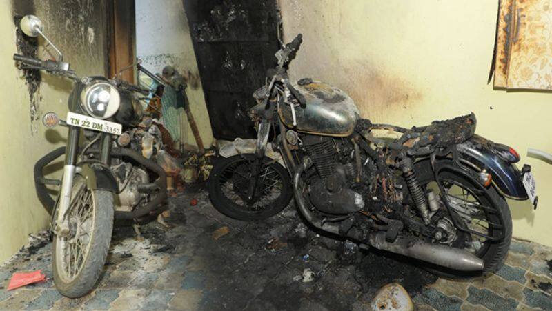 Bike Fire Accident Video..