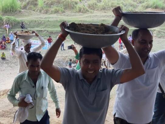 Work of giving life to the river Karnavati has started in Mirzapur.