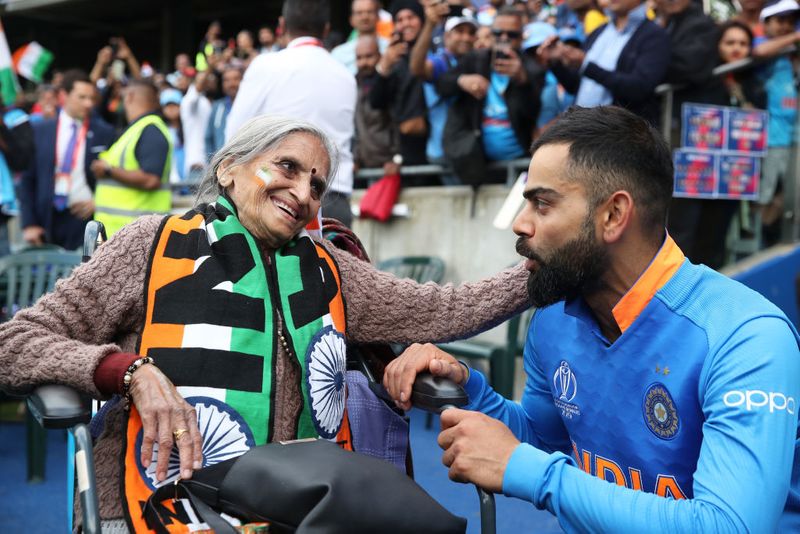 87 year old team india fan charulatha patel debut on TV advertise