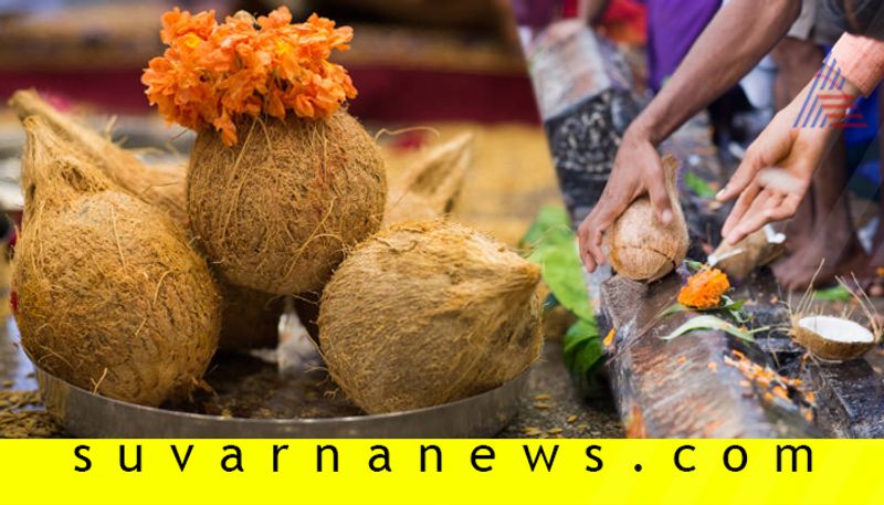 Reason Behind the coconut breaking ritual in Hindu temple