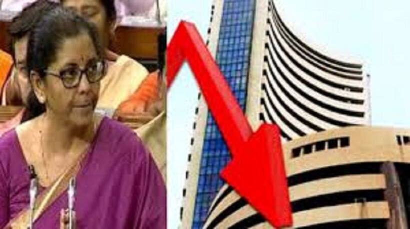 शेयर बाजार को नहीं भाया मोदी 2 का बजट, गिरावट जारी
