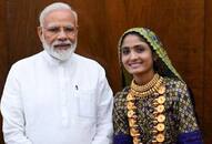 PM Modi meets Gujarati folk singer says people like Geeta Rabari inspire our society