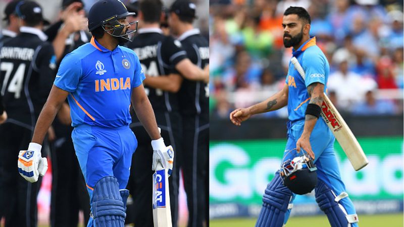 Kohli rohit rahul create unwanted record during India vs New zealand semifinal clash