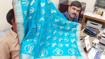 Banaras trader made special saree prepared on World Cup theme