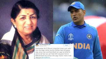 Lata Mangeshkar's emotional appeal to Mahendra Singh Dhoni