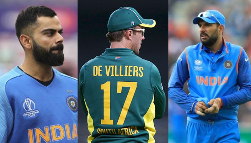 virat kohli and yuvraj singh on a b de villiers